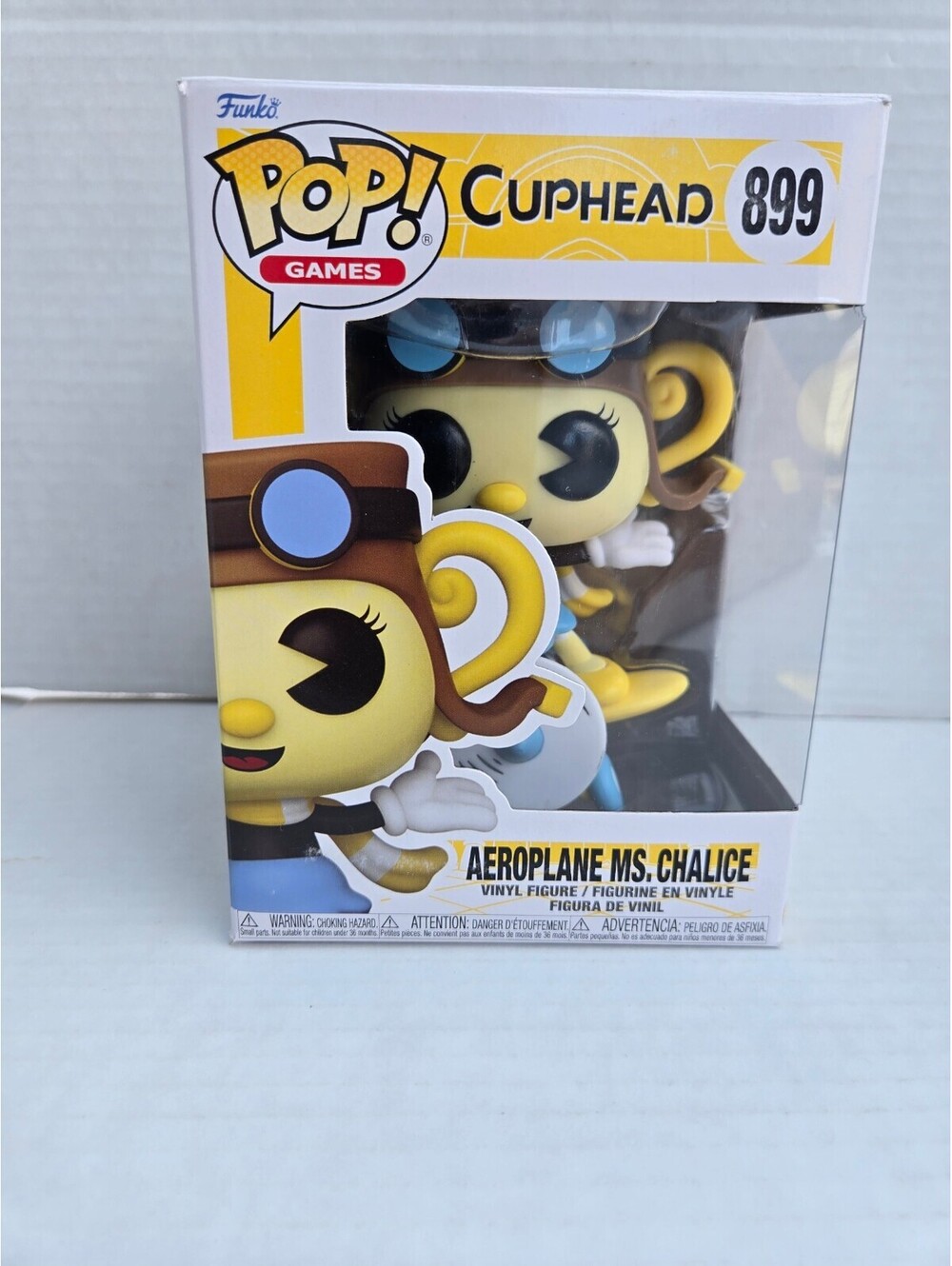 Funko Pop! Games Aeroplane Ms. Chalice Vinyl Figure #899 from Cuphead – Collecti